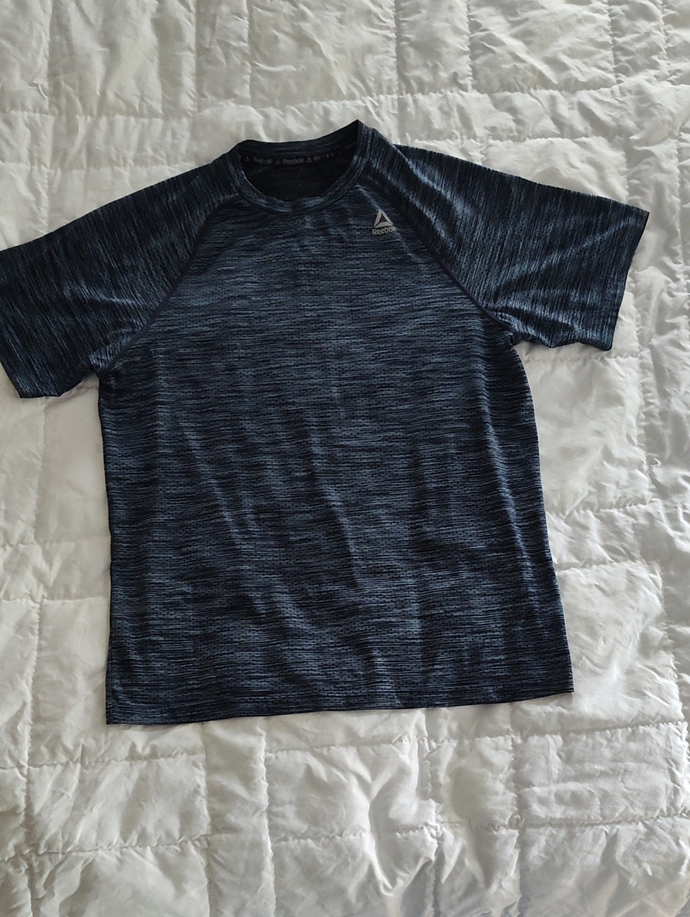 Reebok Men’s Navy Heather Short Sleeve Performance Tee